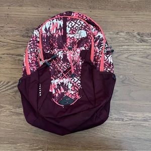 The North Face Deep Garnet Red Ethnique Print Jester Backpack